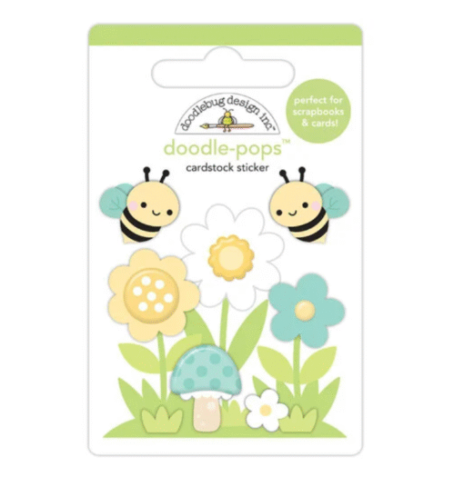 Sticker - Doodle Pop -Bee-utiful Garden - Bee Happy